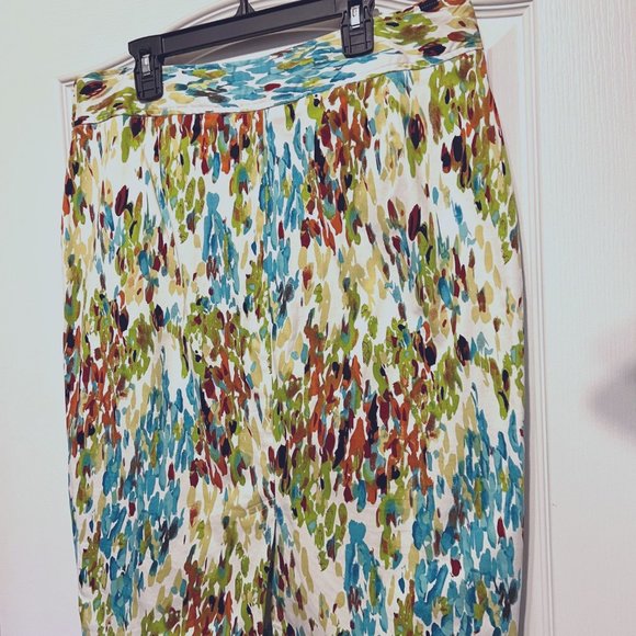 DFA New York-Pencil Skirt-Size 10-Spring/Summer Colors-Green, Tan,White,Blue-Fun - Picture 4 of 12